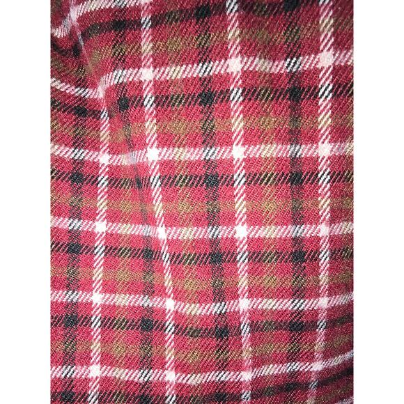 Hollister Burgundy Plaid Ruffle Hem Dress – Size M - Picture 14 of 15